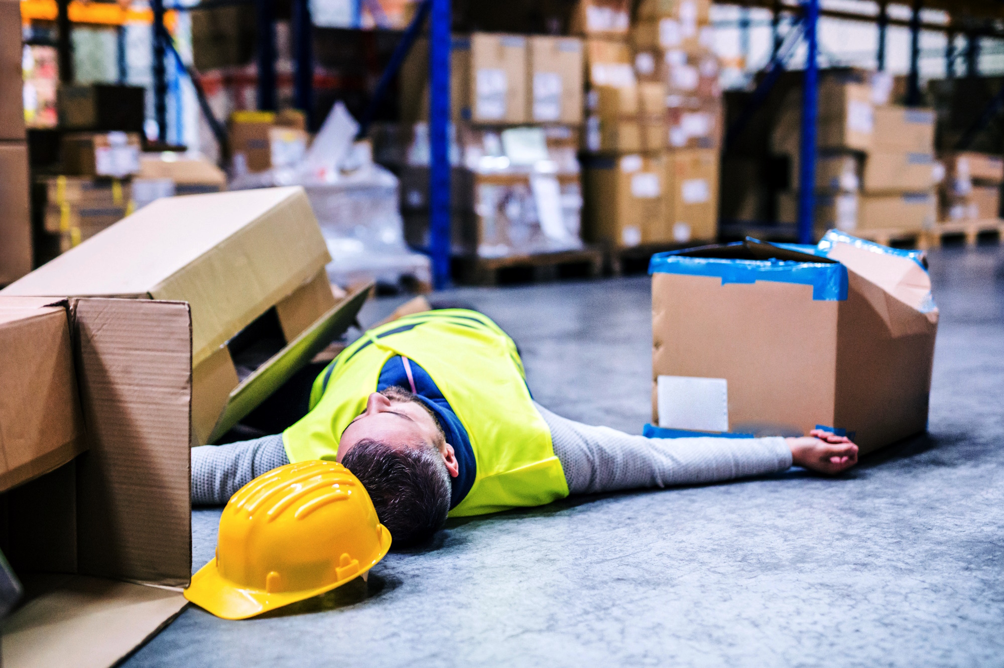 injured warehouse worker background