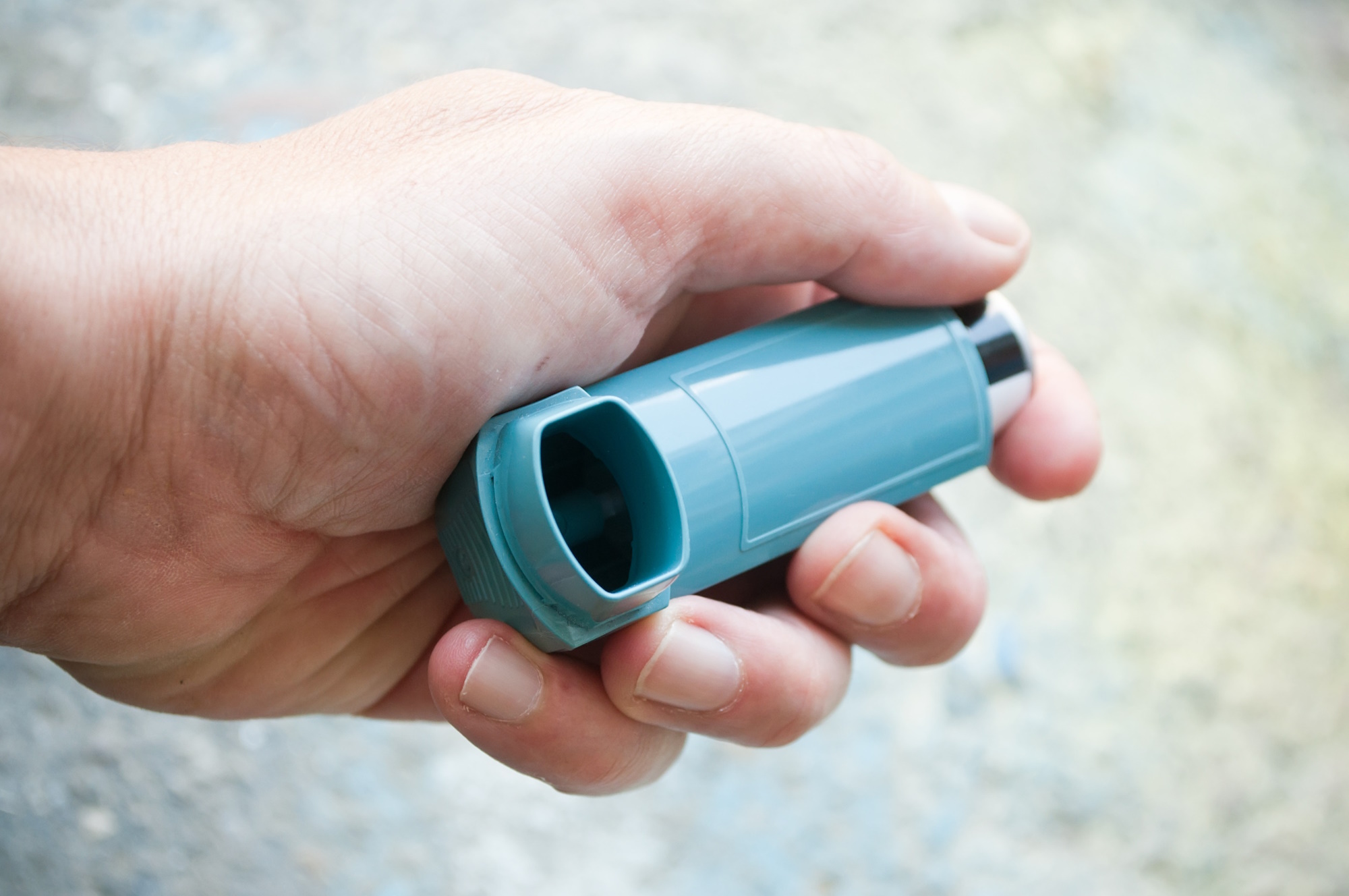 inhaler for industrial asthma background