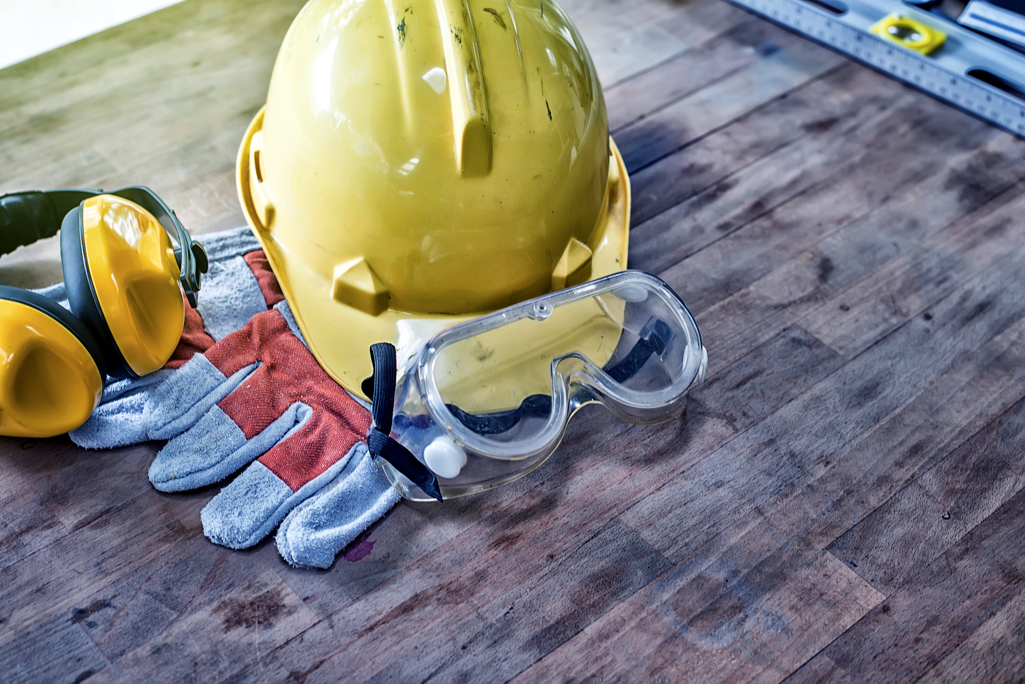 health and safety at work PPE background