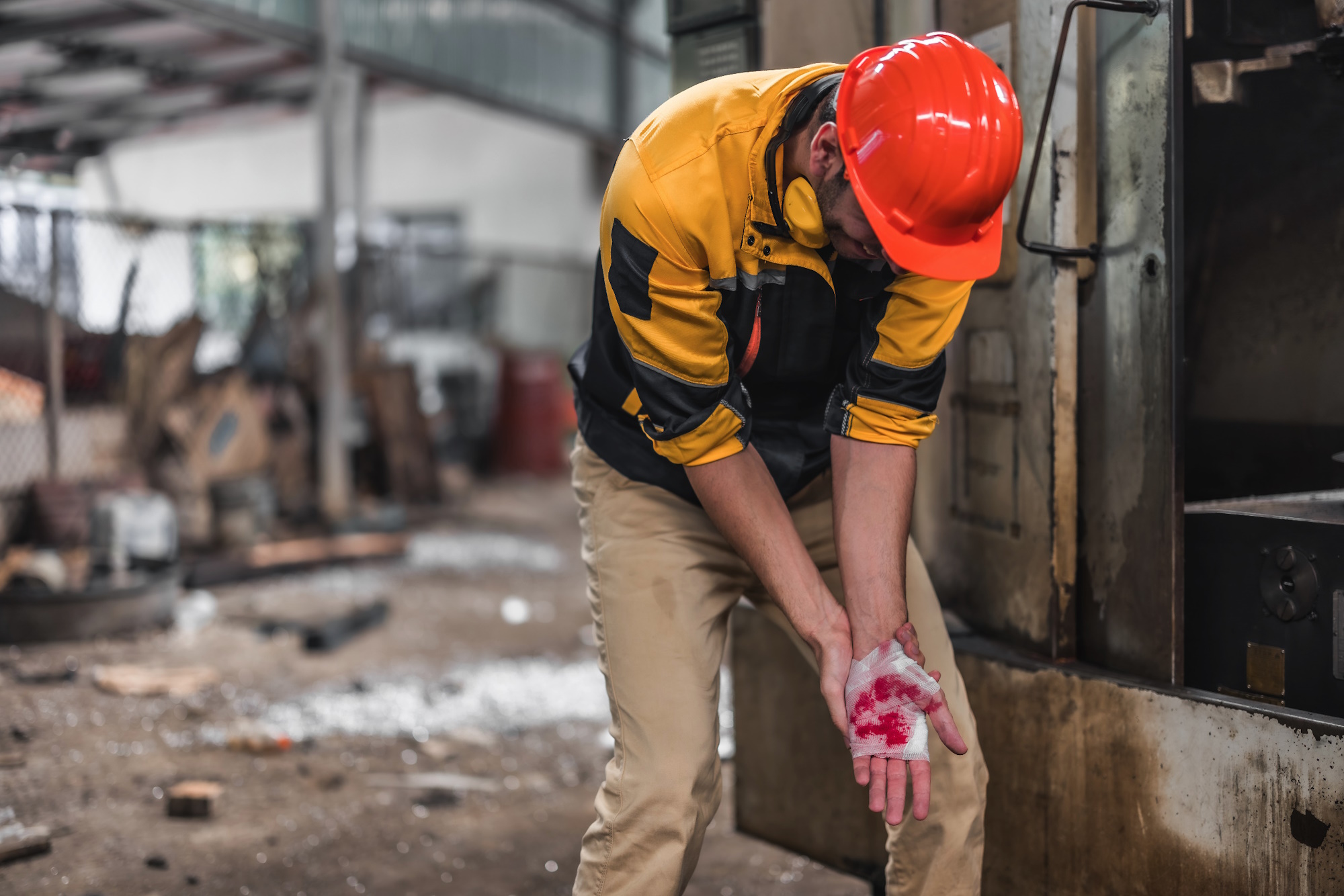 injured in the workplace background